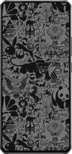 Силіконовий чехол Чорно-сірий стікер бомбінг для Vivo Y300 GT 5G - 2432u-4151 изображение 