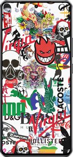 Силиконовый чехол Many different logos для Vivo iQOO Z10 Turbo - 4022u-4150 изображение 