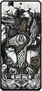 Силиконовый чехол Тату Викинг для Vivo IQOO Neo 10 5G - 4098u-3920 изображение 