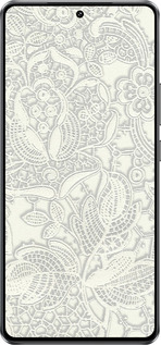 Силиконовый чехол Белое кружево для Vivo iQOO Z10 Turbo - 4383u-4150 изображение 