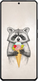 Силиконовый чехол Енотик с мороженым для Vivo IQOO Neo 10 5G - 4602u-3920 изображение 