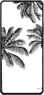 Силиконовый чехол Пальмы1 для Vivo Y300 GT 5G - 4634u-4151 изображение 