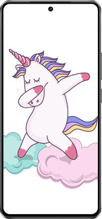 Силиконовый чехол Единорог для Vivo iQOO Z10 Turbo - 4702u-4150 изображение 