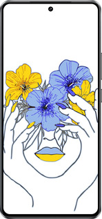 Силиконовый чехол Девушка v4 для Vivo Y300 GT 5G - 5276u-4151 изображение 