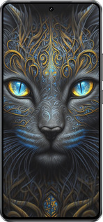 Силиконовый чехол Кошка для Vivo Y300 GT 5G - 5548u-4151 изображение 