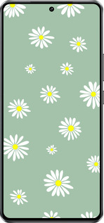 Силиконовый чехол Ромашки v4 для Vivo Y300 GT 5G - 5603u-4151 изображение 