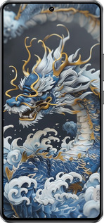 Силиконовый чехол Водяной дракон для Vivo Y300 GT 5G - 6113u-4151 изображение 