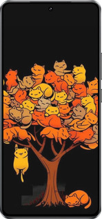 Силиконовый чехол Дерево и котики для Vivo Y300 GT 5G - 6516u-4151 изображение 