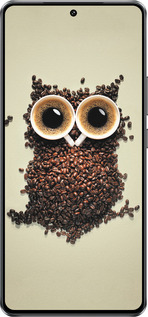 Силиконовый чехол Сова из кофе для Vivo iQOO Z10 Turbo - 777u-4150 изображение 