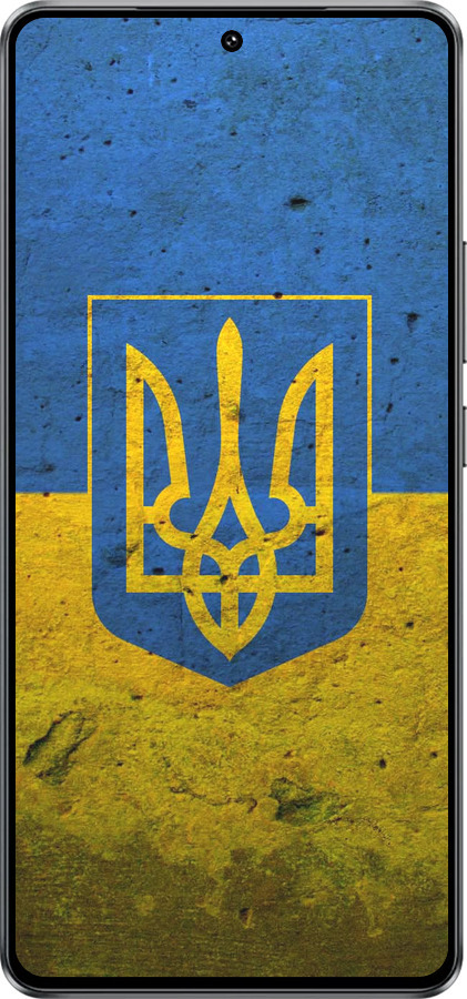 Силиконовый чехол Флаг и герб Украины 2 для Vivo Y300 GT 5G - 378u-4151 изображение 