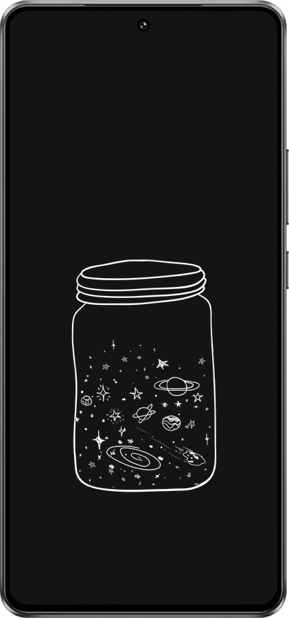 Силиконовый чехол Космос в банке для Vivo Y300 GT 5G - 4297u-4151 изображение 