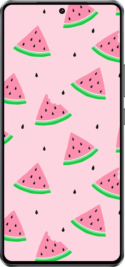 Силиконовый чехол Розовый арбуз для Vivo iQOO Z10 Turbo - 4314u-4150 изображение 