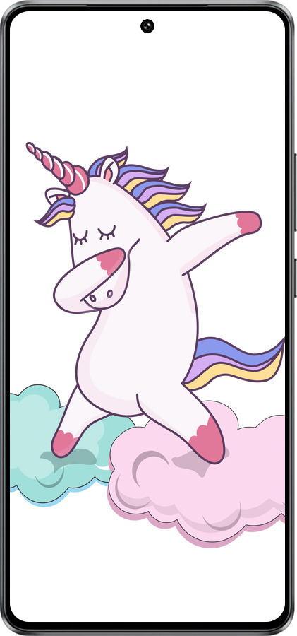 Силиконовый чехол Единорог для Vivo iQOO Z10 Turbo - 4702u-4150 изображение 