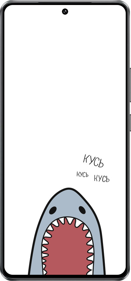 Силиконовый чехол Акула для Vivo iQOO Z10 Turbo - 4870u-4150 изображение 