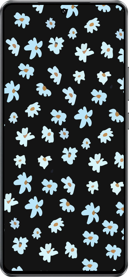 Силиконовый чехол Цветочный для Vivo Y300 GT 5G - 4900u-4151 изображение 
