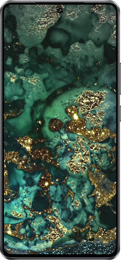 Силиконовый чехол Мрамор золото богатство для Vivo Y300 GT 5G - 5419u-4151 изображение 