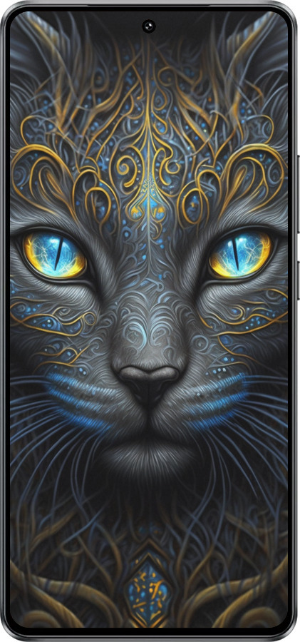 Силиконовый чехол Кошка для Vivo Y300 GT 5G - 5548u-4151 изображение 