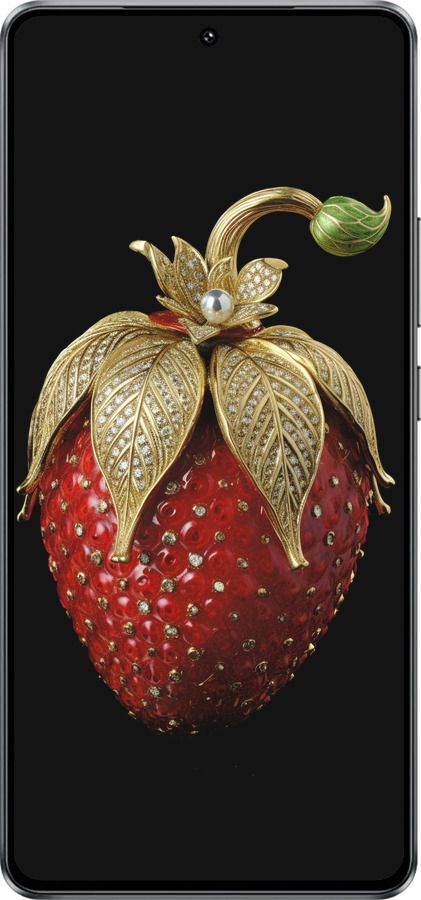 Силиконовый чехол Клубника v3 для Vivo Y300 GT 5G - 5638u-4151 изображение 