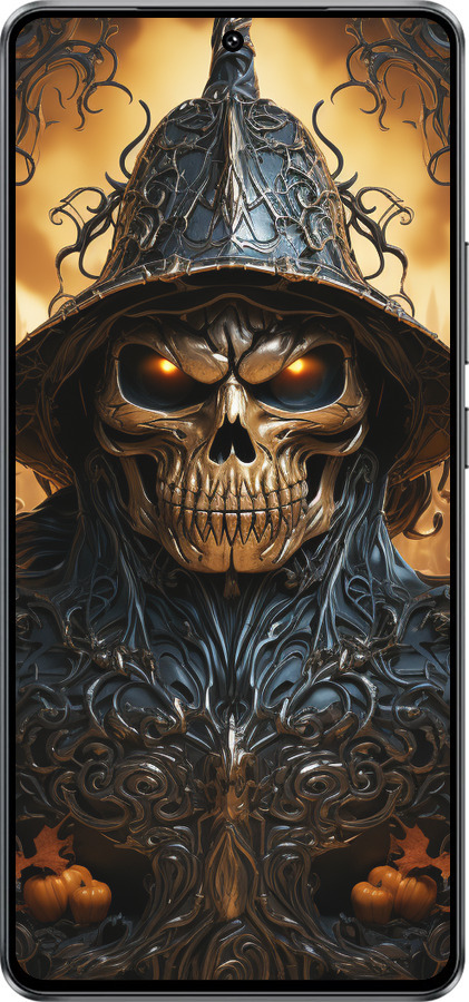 Силиконовый чехол Череп 2 для Vivo iQOO Z10 Turbo - 5652u-4150 изображение 