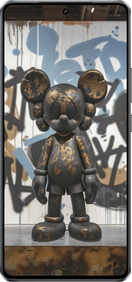 Силиконовый чехол Bronze kaws v2 для Vivo Y300 GT 5G - 6098u-4151 изображение 