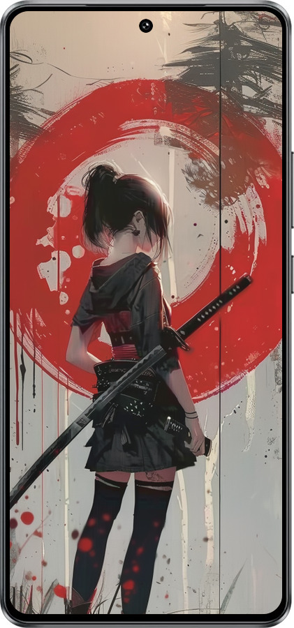 Силиконовый чехол Сумерки воина: Танец с катаной для Vivo IQOO Neo 10 5G - 6123u-3920 изображение 