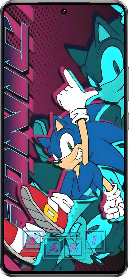 Силиконовый чехол Соник для Vivo iQOO Z10 Turbo - 6284u-4150 изображение 