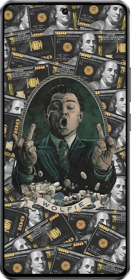 Силиконовый чехол Волк с валл стрит для Vivo Y300 GT 5G - 6287u-4151 изображение 