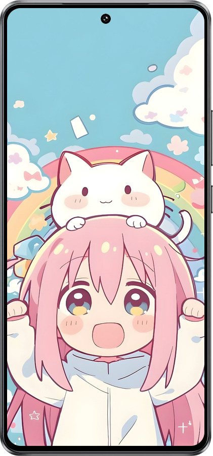 Силиконовый чехол Девочка аниме радуга для Vivo IQOO Neo 10 5G - 6304u-3920 изображение 