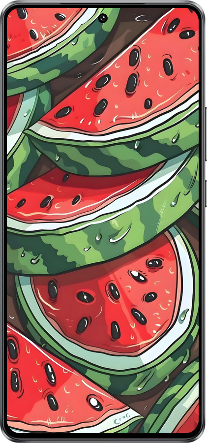 Силиконовый чехол Арбуз для Vivo IQOO Neo 10 5G - 6315u-3920 изображение 