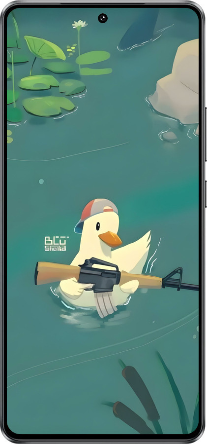 Силиконовый чехол Уточка с автоматом для Vivo iQOO Z10 Turbo - 6356u-4150 изображение 