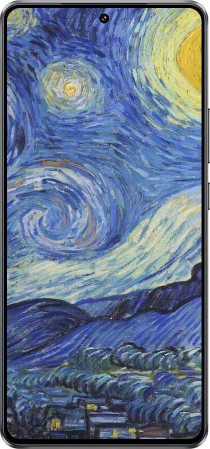 Силіконовий чехол «Зоряна ніч» Вінсента Ван Гога для Vivo iQOO Z10 Turbo - 6433u-4150 изображение 