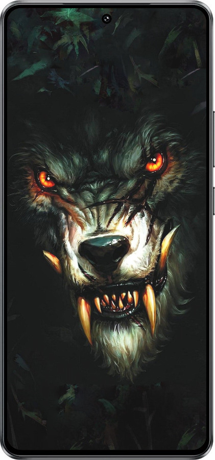 Силиконовый чехол Дьявольский волк для Vivo iQOO Z10 Turbo - 833u-4150 изображение 