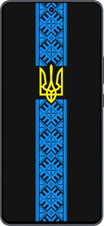 Силиконовый чехол Тризуб в вышиванке для Vivo iQOO Neo9 - 1158u-3631 изображение 