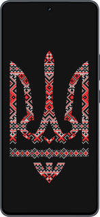 Силиконовый чехол Герб - вышиванка на черном фоне для Vivo iQOO Neo9 - 1196u-3631 изображение 
