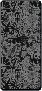 Силіконовий чехол Чорно-сірий стікер бомбінг для Vivo iQOO Neo9 - 2432u-3631 изображение 