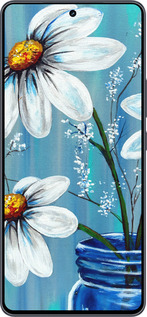 Силиконовый чехол Красивые арт-ромашки для Vivo iQOO Neo9 - 4031u-3631 изображение 