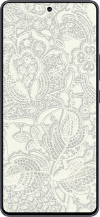 Силиконовый чехол Белое кружево для Vivo iQOO Neo9 - 4383u-3631 изображение 