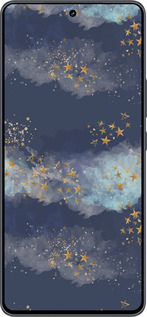 Силиконовый чехол Ночь золотые звезды для Vivo iQOO Neo9 - 5421u-3631 изображение 