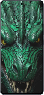 Силиконовый чехол Зелёный дракон v2 для Vivo iQOO Neo9 - 5817u-3631 изображение 