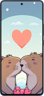 Силиконовый чехол Капибара любовь для Vivo iQOO Neo9 - 6027u-3631 изображение 