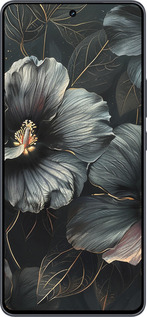 Силиконовый чехол Черные цветы для Vivo iQOO Neo9 - 6031u-3631 изображение 