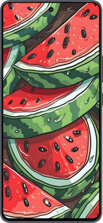 Силіконовий чехол Кавун для Vivo iQOO Neo9 - 6315u-3631 изображение 