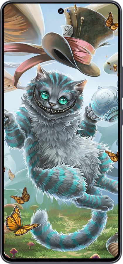 Силиконовый чехол Чеширский кот 2 для Vivo iQOO Neo9 - 3993u-3631 изображение 