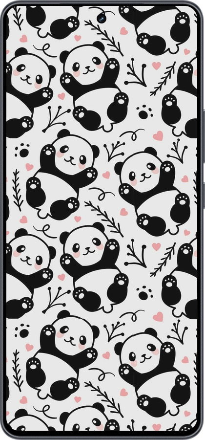 Силиконовый чехол Панды для Vivo iQOO Neo9 - 4318u-3631 изображение 