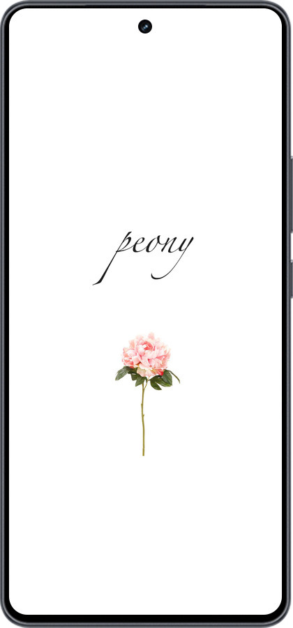 Силиконовый чехол Пион для Vivo iQOO Neo9 - 4366u-3631 изображение 