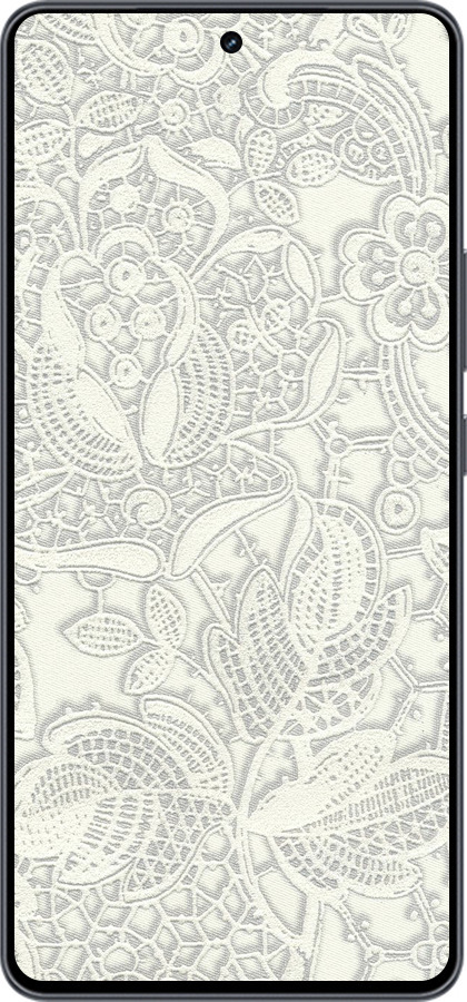 Силиконовый чехол Белое кружево для Vivo iQOO Neo9 - 4383u-3631 изображение 