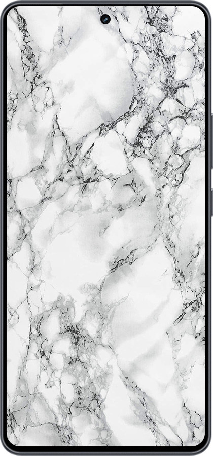 Силиконовый чехол Мрамор белый для Vivo iQOO Neo9 - 4480u-3631 изображение 