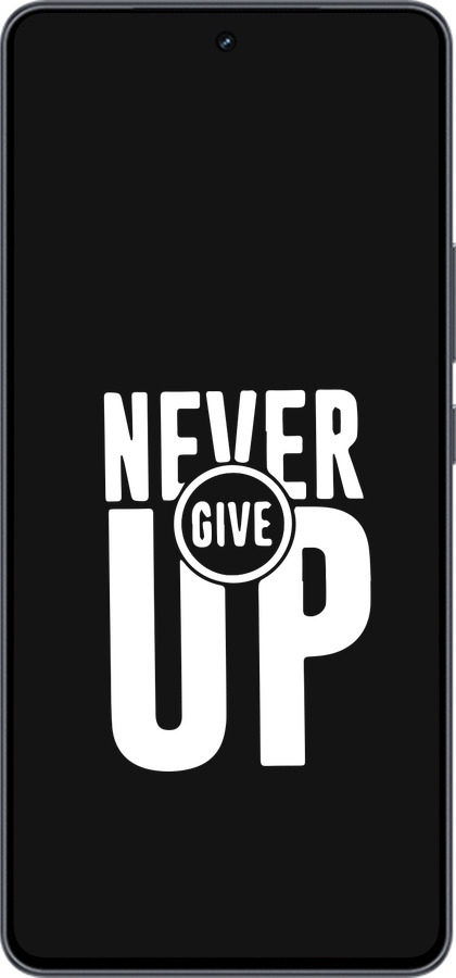 Силиконовый чехол Никогда не сдавайся для Vivo iQOO Neo9 - 4572u-3631 изображение 