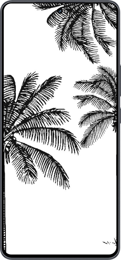 Силиконовый чехол Пальмы1 для Vivo iQOO Neo9 - 4634u-3631 изображение 