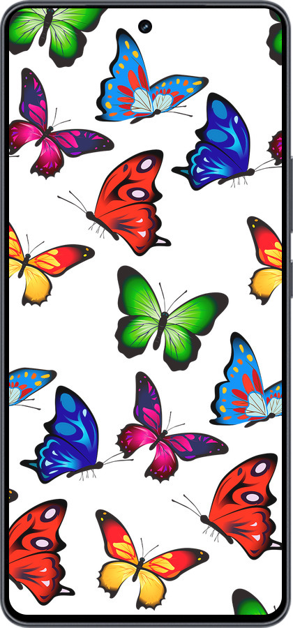 Силиконовый чехол Красочные мотыльки для Vivo iQOO Neo9 - 4761u-3631 изображение 